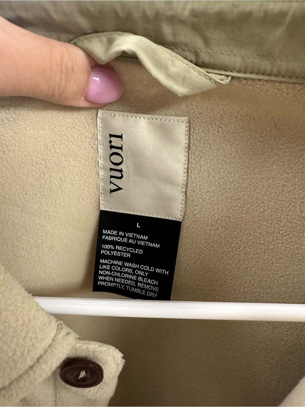 Vuori Soft Fleece Shacket - Beige - Picture 3 of 5
